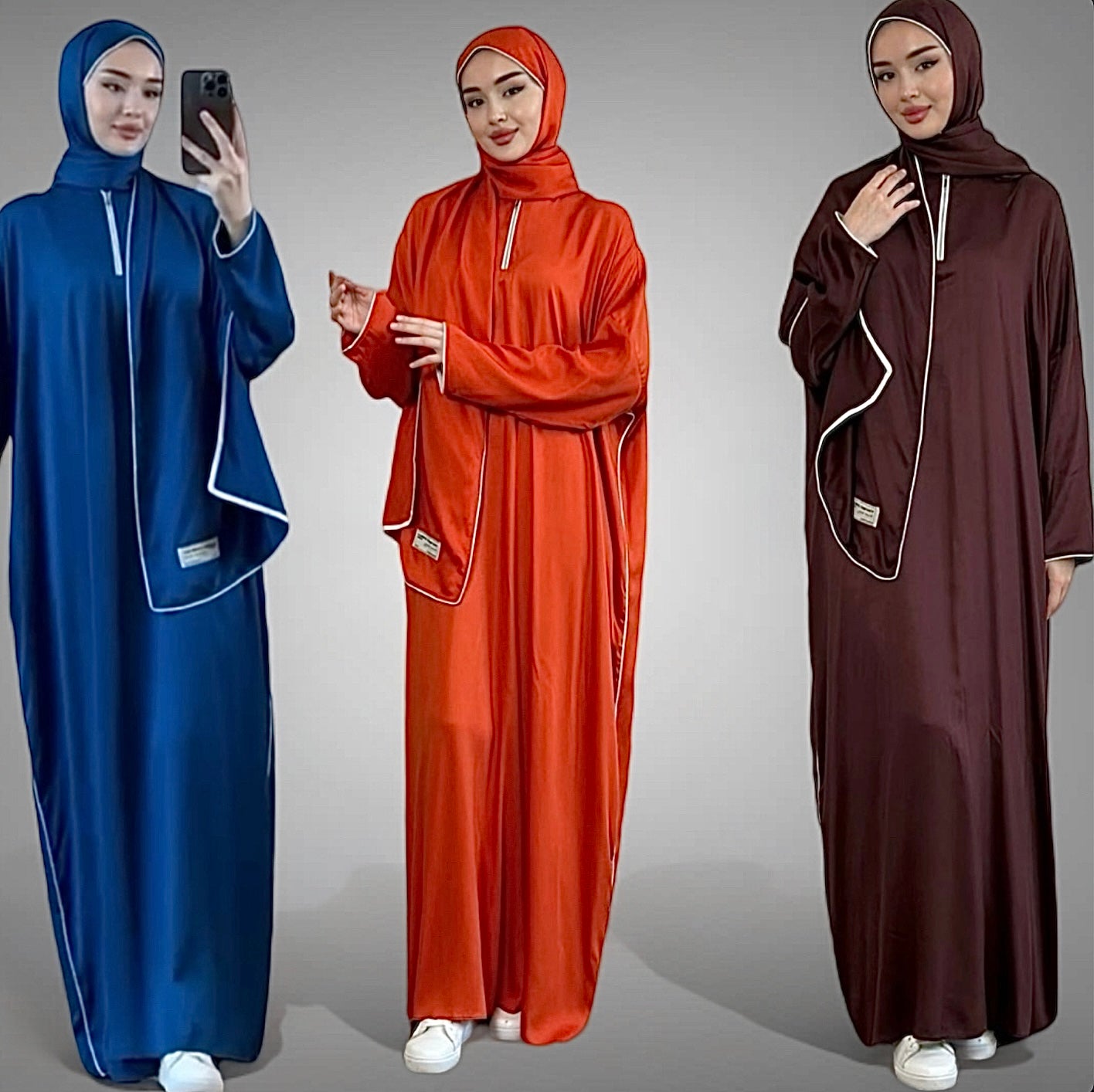 Abaya mit Kopftuch