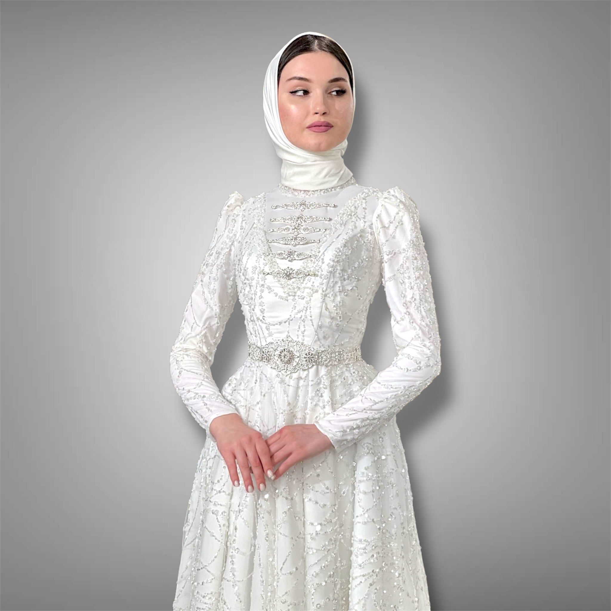 Caucasian Bridedress