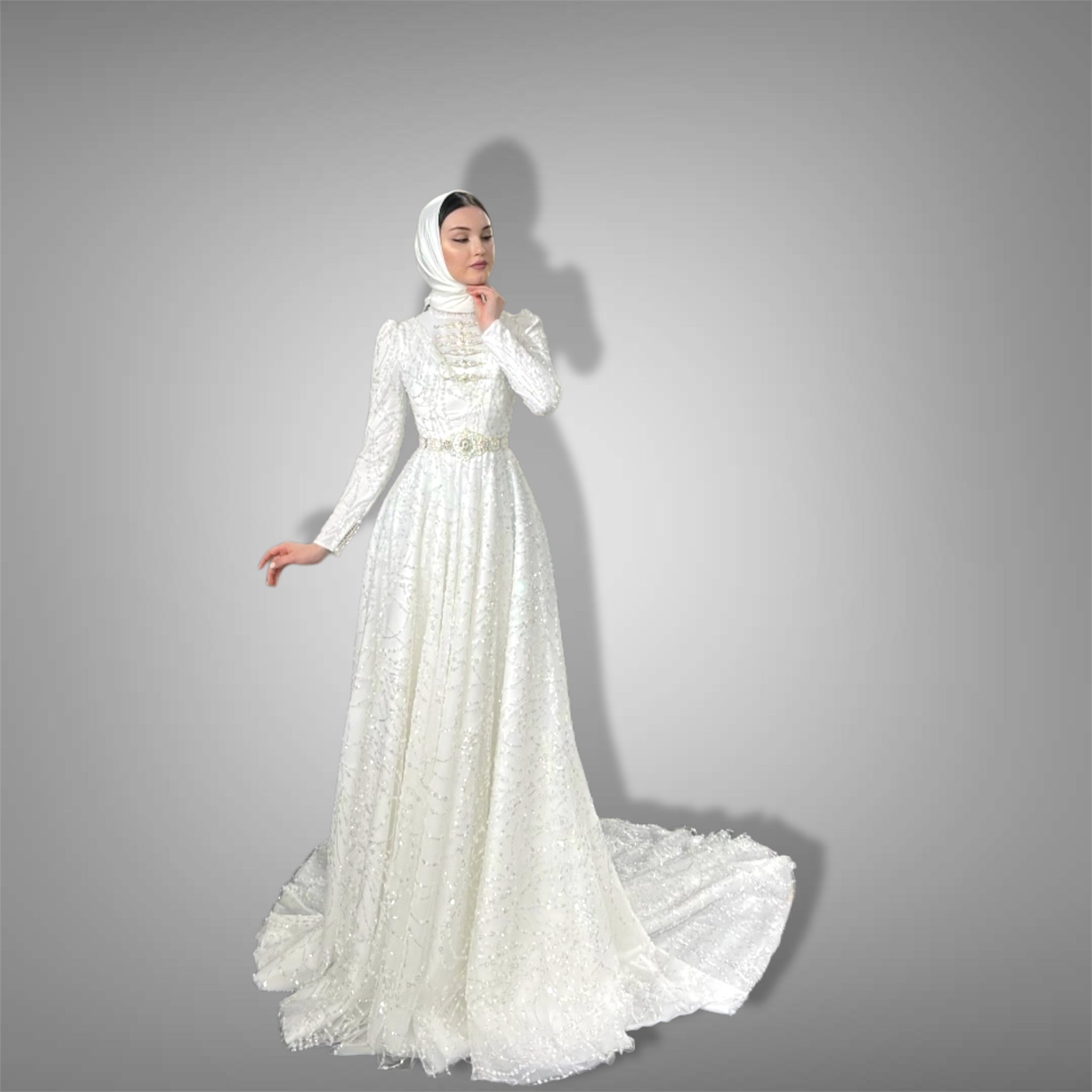 Caucasian Bridedress