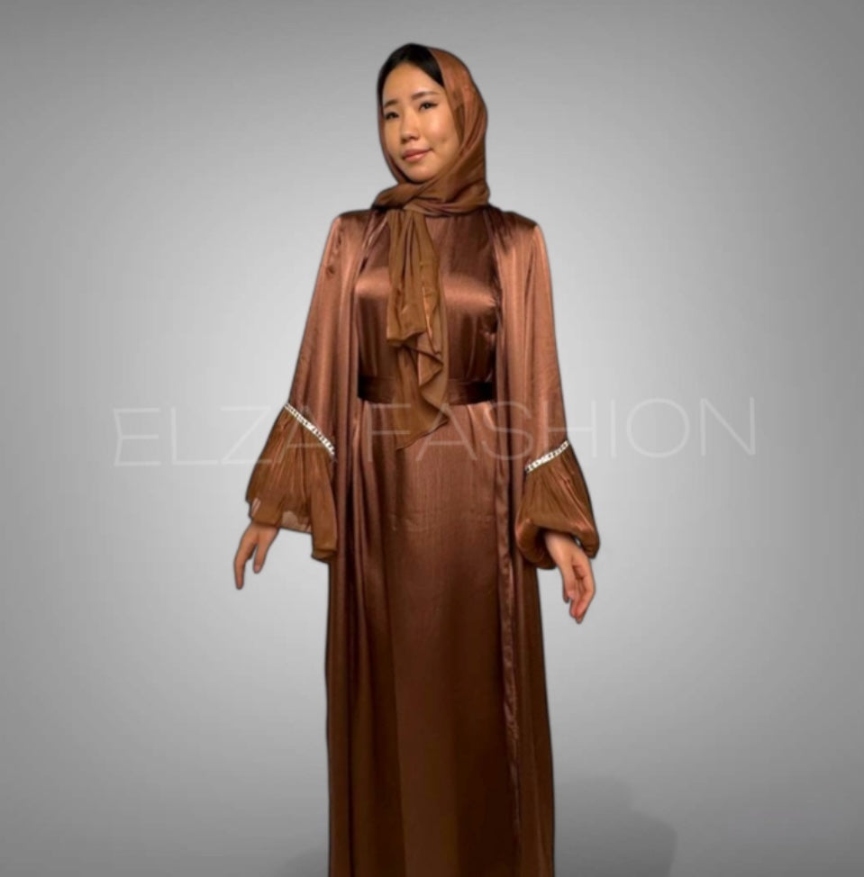 Modest Wear Shiny Abayas