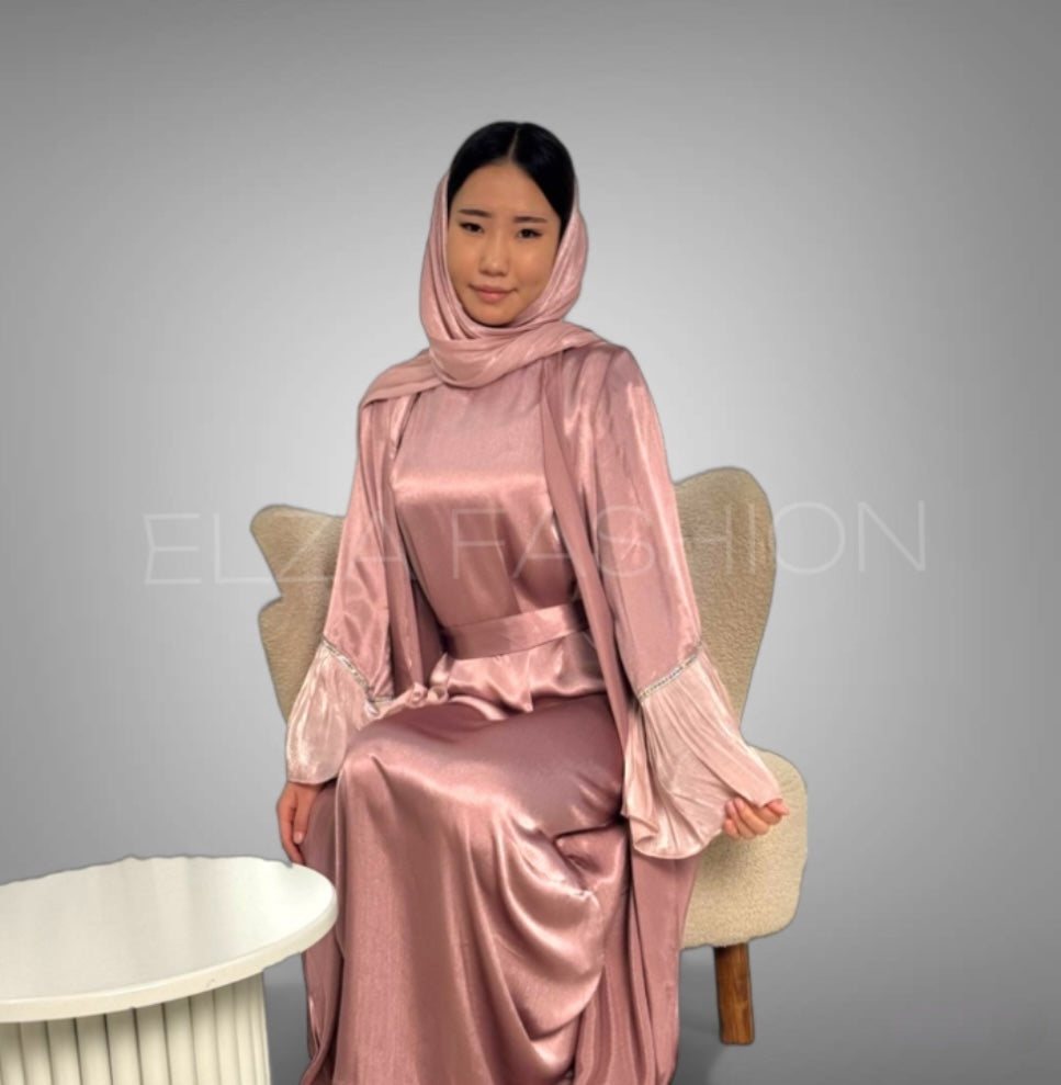 Modest Wear Shiny Abayas